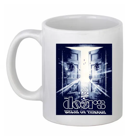 Чашка керамическая The Doors break on through Белый фото