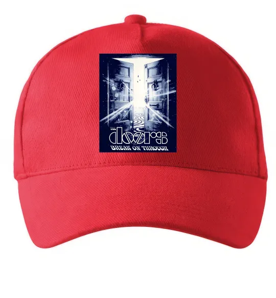 Кепка The Doors break on through Червоний фото