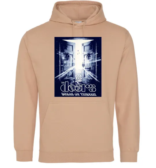 Мужская толстовка (худи) The Doors break on through Песочный фото