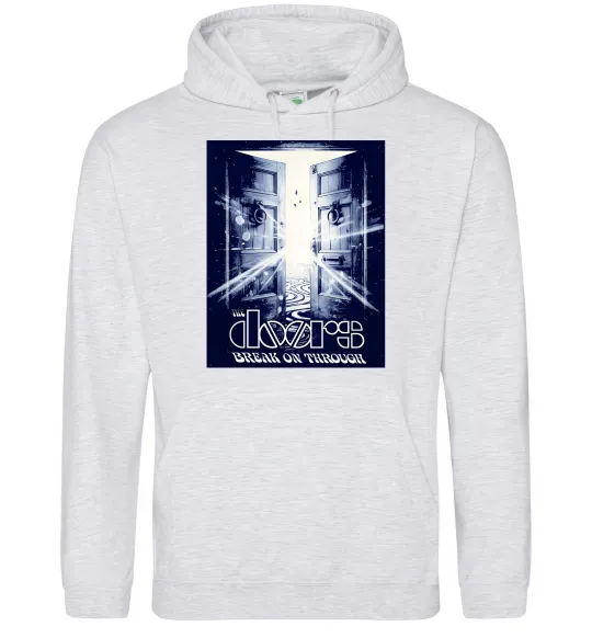 Жіноча толстовка (худі) The Doors break on through Сірий меланж фото