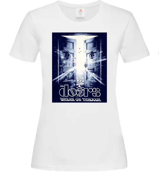 Женская футболка The Doors break on through Белый фото