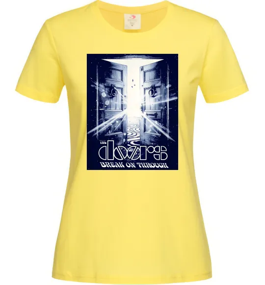 Женская футболка The Doors break on through Лимонный фото