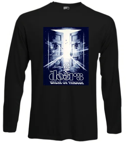 Лонгслів The Doors break on through Чорний фото