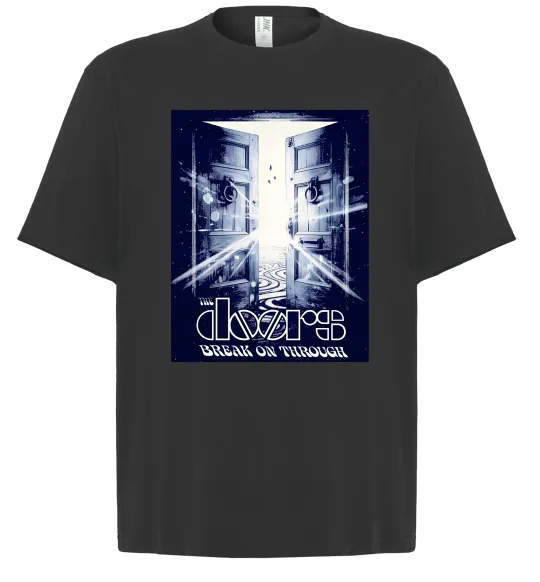 Футболка Оверсайз The Doors break on through Чорний фото