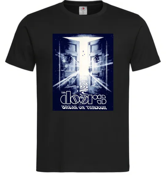 Чоловіча футболка The Doors break on through Чорний фото