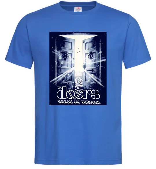 Чоловіча футболка The Doors break on through Яскраво-синій фото
