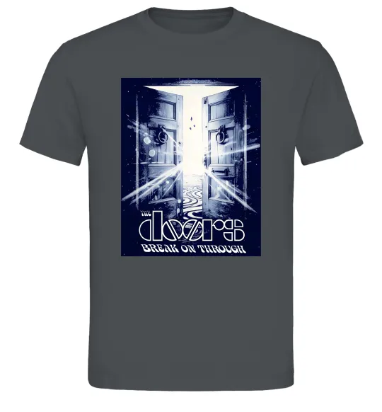 Чоловіча футболка The Doors break on through Графіт фото