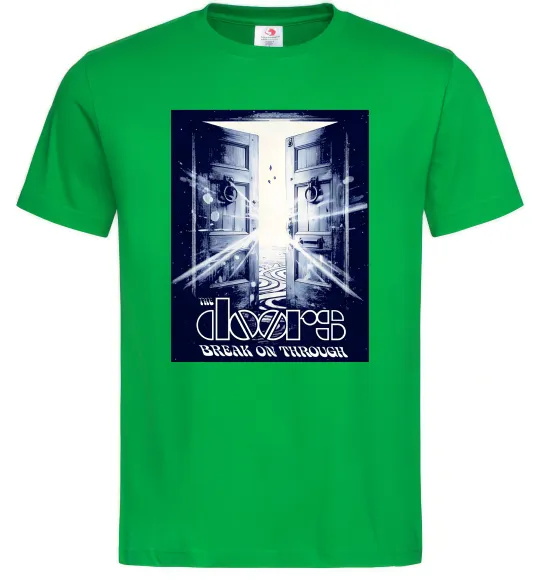 Чоловіча футболка The Doors break on through Зелений фото