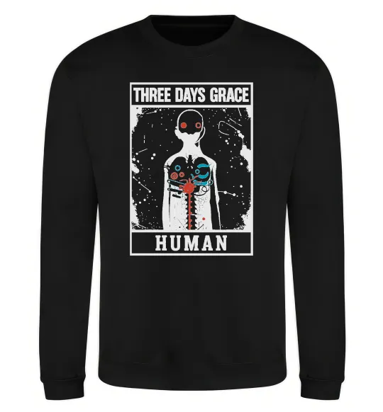 Свитшот Three days grace Human Черный фото