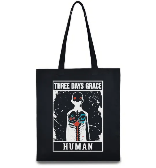 Еко-сумка Three days grace Human Чорний фото