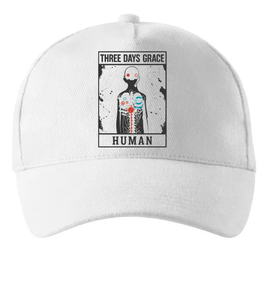 Кепка Three days grace Human Білий фото
