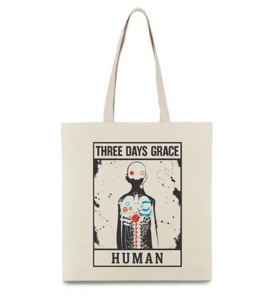 Еко-сумка Three days grace Human Бежевий фото