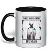 Чашка з кольоровою ручкою Three days grace Human Чорний Чашка з кольоровою ручкою Three days grace Human Чорний фото