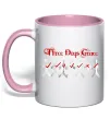 Чашка з кольоровою ручкою Three Days Grace One-X Ніжно рожевий фото