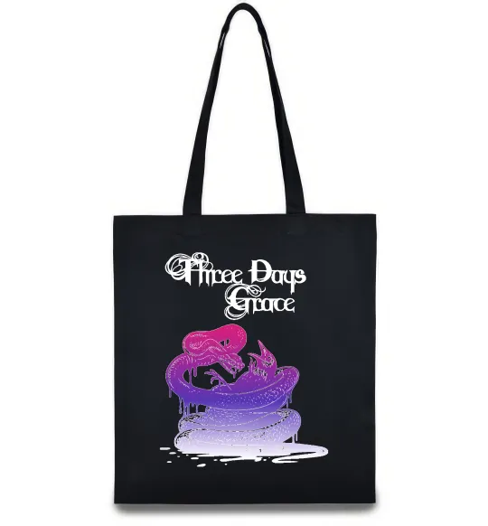 Еко-сумка Three Days Grace snake Чорний фото