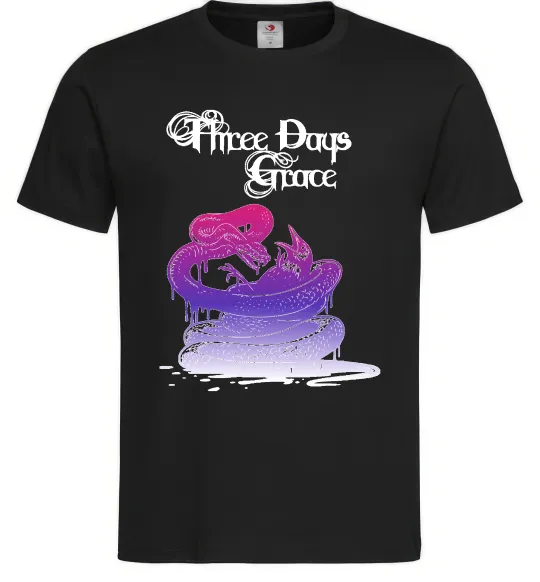 Чоловіча футболка Three Days Grace snake Чорний фото