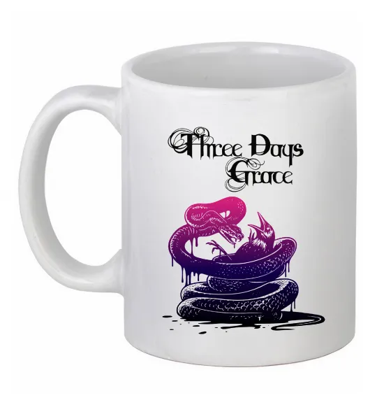 Чашка керамічна Three Days Grace snake Білий фото