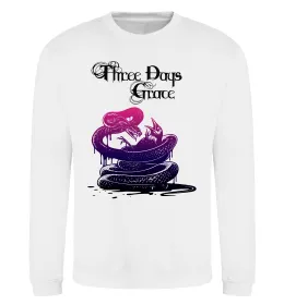 Свитшот Three Days Grace snake Белый фото