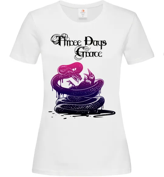Жіноча футболка Three Days Grace snake Білий фото