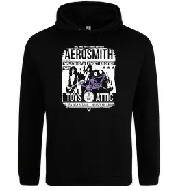 Женская толстовка (худи) Aerosmith toys in the Attic Черный фото