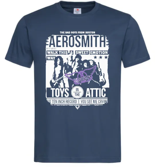 Чоловіча футболка Aerosmith toys in the Attic Темно-синій фото