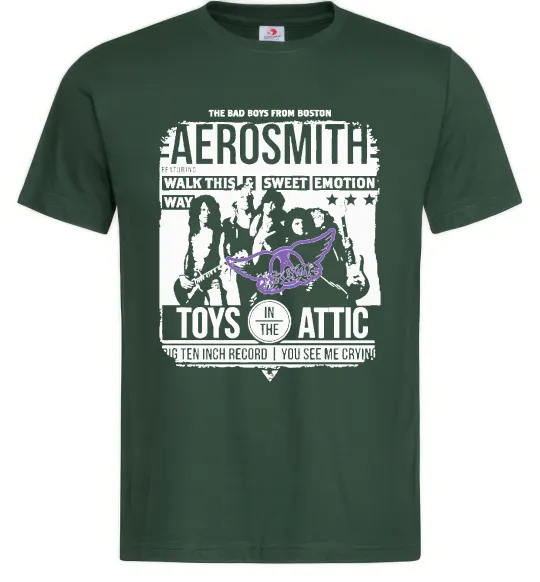 Чоловіча футболка Aerosmith toys in the Attic Темно-зелений фото