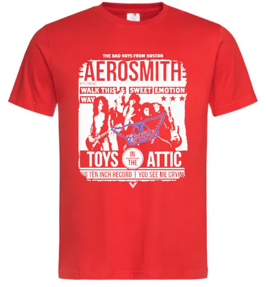 Чоловіча футболка Aerosmith toys in the Attic Червоний фото