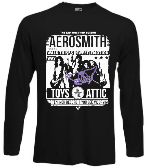 Лонгслів Aerosmith toys in the Attic Чорний фото