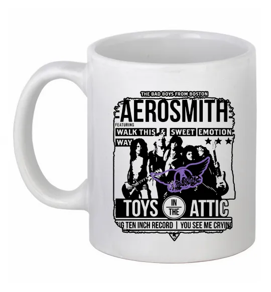 Чашка керамічна Aerosmith toys in the Attic Білий фото