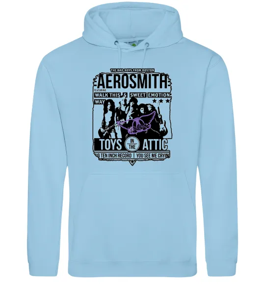 Чоловіча толстовка (худі) Aerosmith toys in the Attic Блакитний фото
