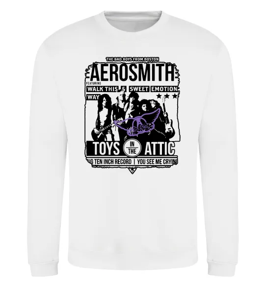 Свитшот Aerosmith toys in the Attic Белый фото