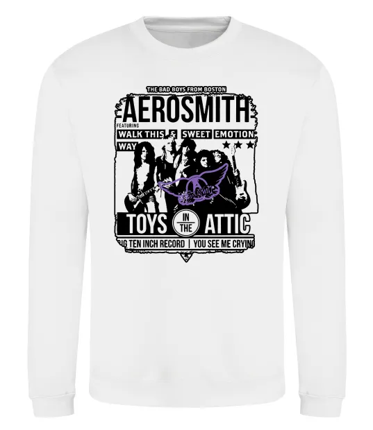 Світшот Aerosmith toys in the Attic Білий фото