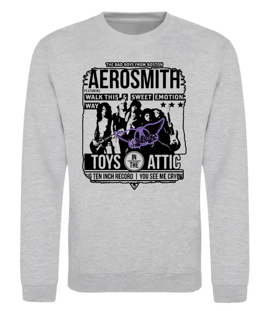 Світшот Aerosmith toys in the Attic Сірий меланж фото
