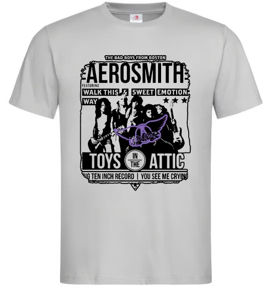Чоловіча футболка Aerosmith toys in the Attic Сірий фото
