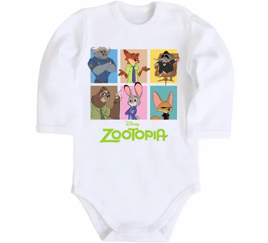 Детский боди Зоотрополіс Белый фото