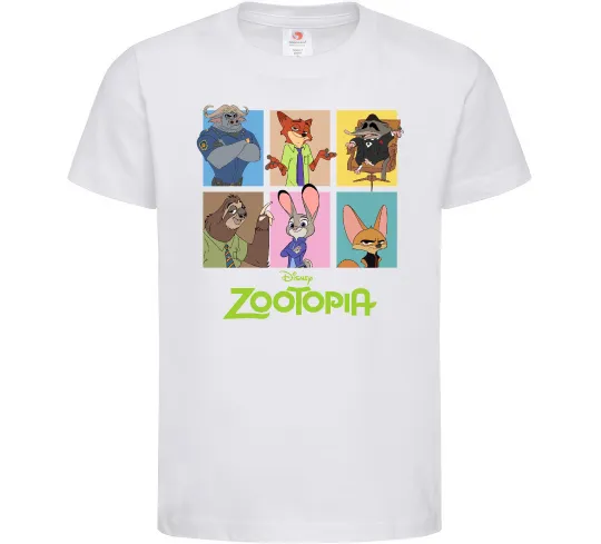 Детская футболка Зоотрополіс Белый фото