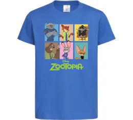 Детская футболка Зоотрополіс Ярко-синий фото