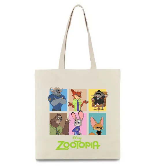 Еко-сумка Зоотрополіс Бежевий фото