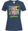 Жіноча футболка Зоотрополіс Темно-синій фото
