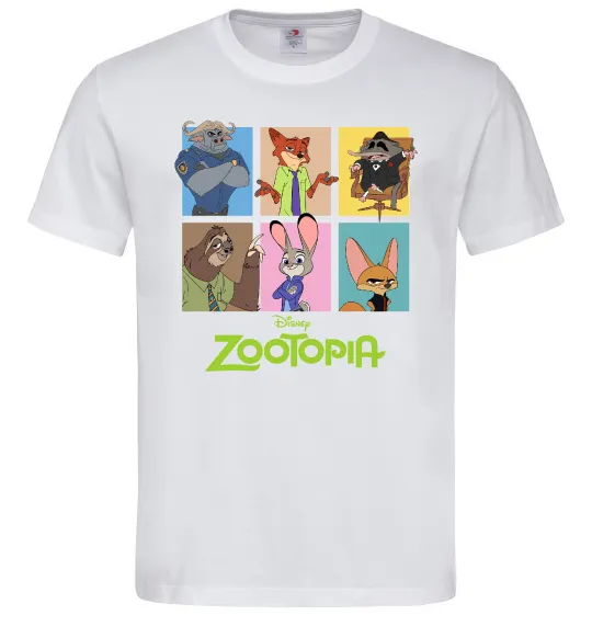 Мужская футболка Зоотрополіс Белый фото