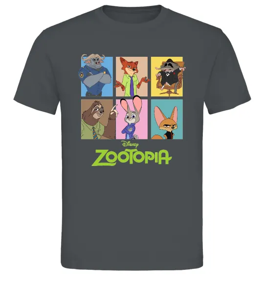 Мужская футболка Зоотрополіс Графит фото