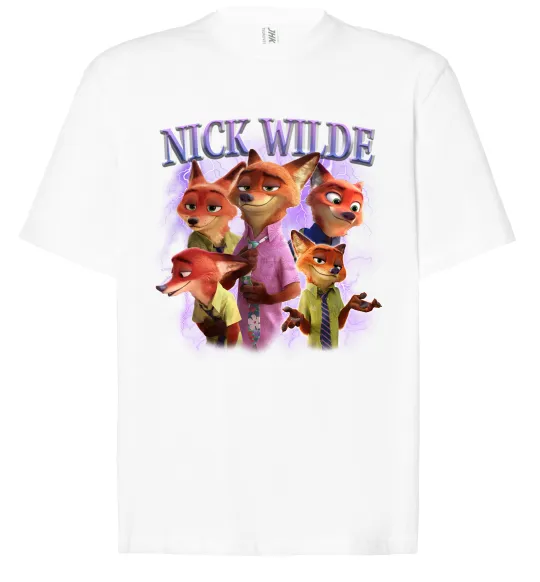 Футболка Оверсайз Nick Wilde Белый фото