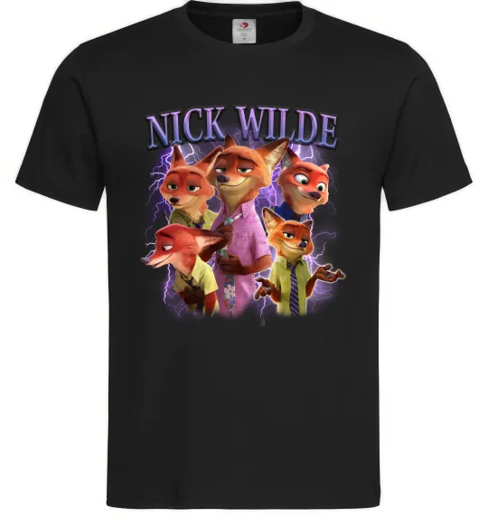 Мужская футболка Nick Wilde Черный фото