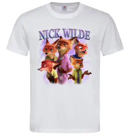 Мужская футболка Nick Wilde Белый фото