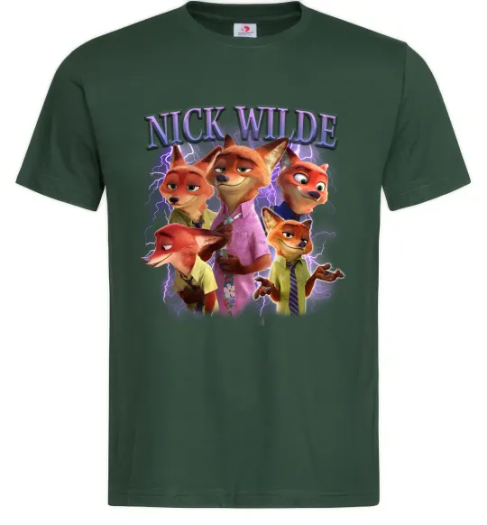 Мужская футболка Nick Wilde Темно-зеленый фото