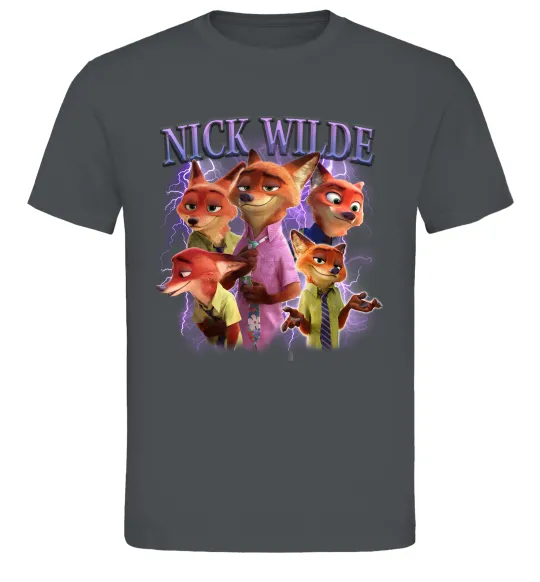 Мужская футболка Nick Wilde Графит фото