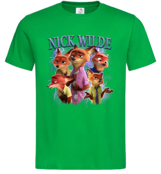 Мужская футболка Nick Wilde Зеленый фото