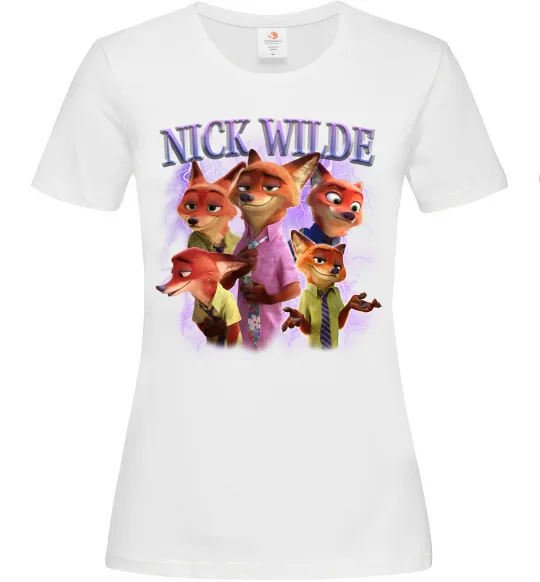 Женская футболка Nick Wilde Белый фото