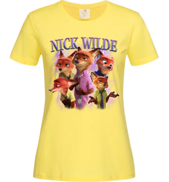 Женская футболка Nick Wilde Лимонный фото