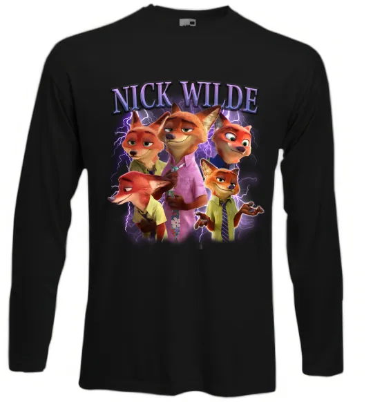 Лонгслив Nick Wilde Черный фото
